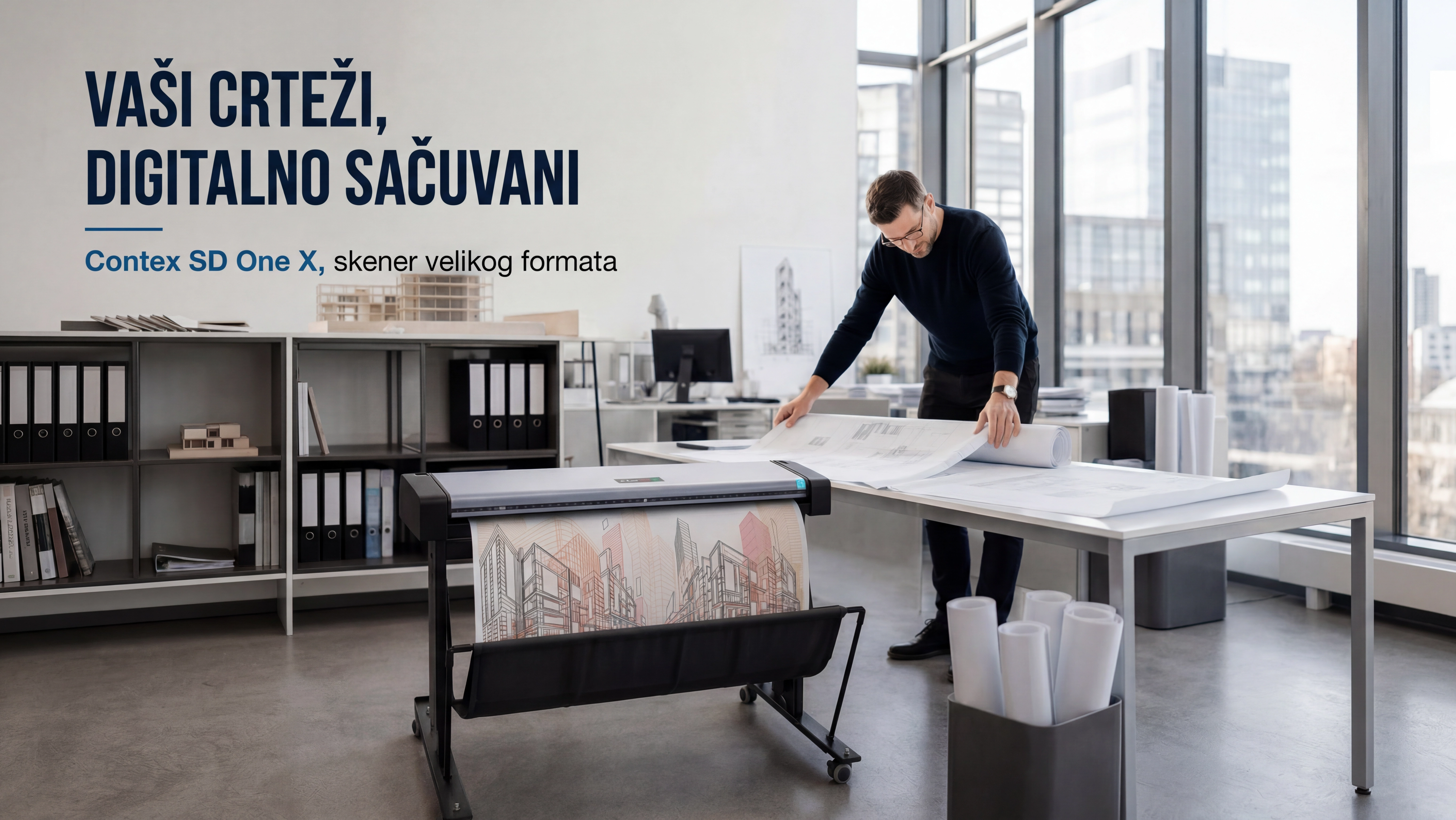 Članak: Skeniranje nacrta u kancelariji: Contex SD One X u praksi